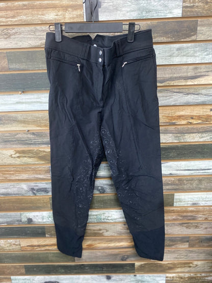 USED Horze Ladies English Breeches us 30 Black