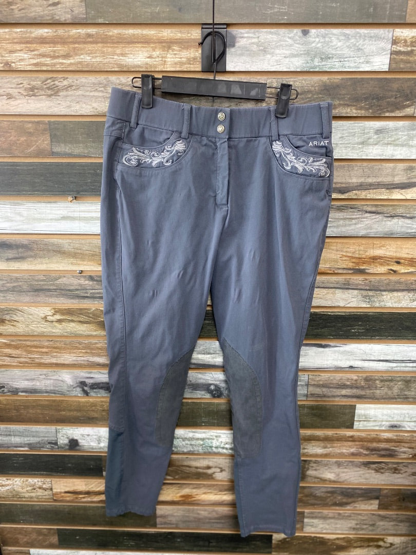 USED Ariat Pro Fullseat English Breeches 34L Light Blue