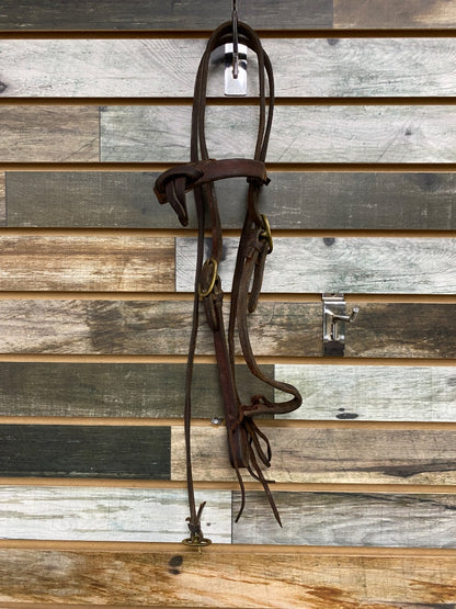 USED Circle Y Browband Headstall Horse Dark Oil