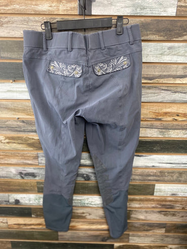 USED Ariat Pro Fullseat English Breeches 34L Light Blue
