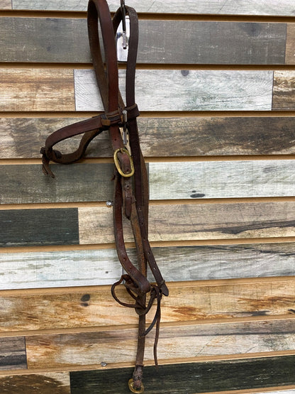USED Circle Y Browband Headstall Horse Dark Oil