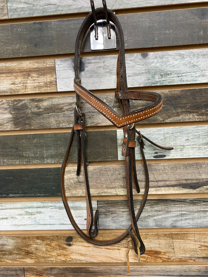 USED  Browband Headstall Horse Med Oil