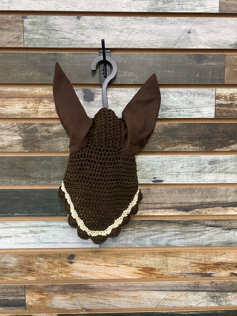 USED  English Ear Bonnet  Brown