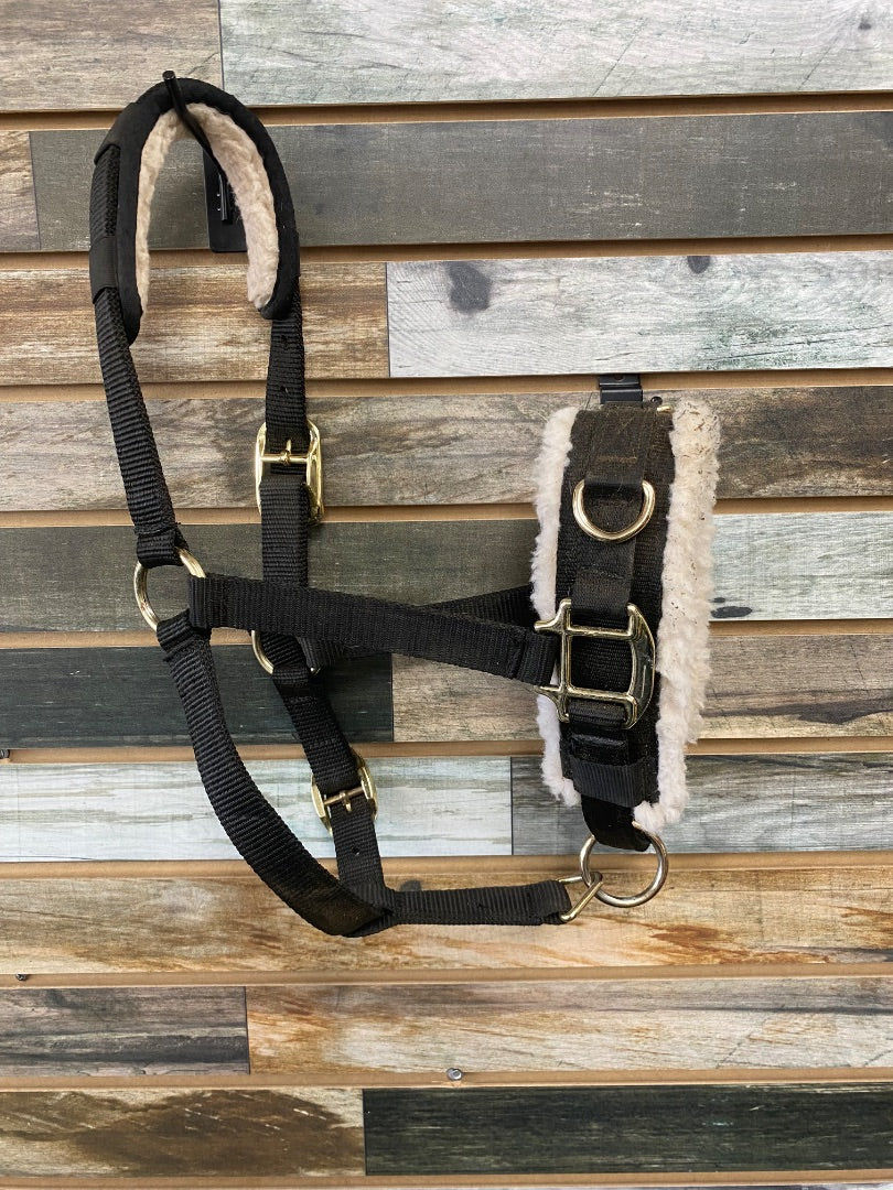 USED Shires Lunging Cavesson Cob Cob Black