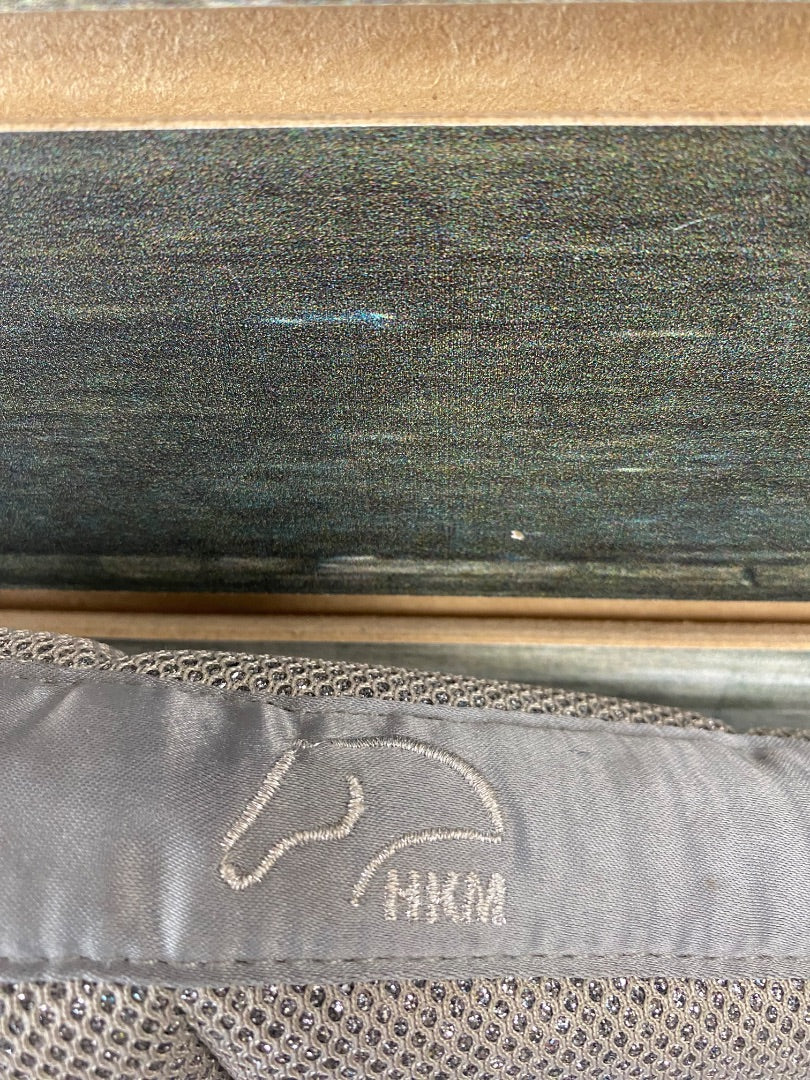 USED HKM English Jump Saddle Pad Sparkle Full Silver/Sparkle