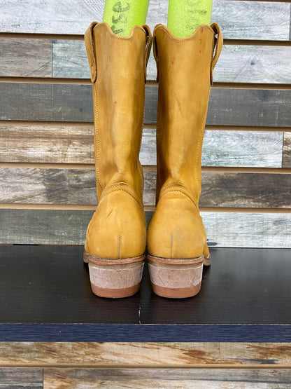 USED  Suede Boots 7B Tan