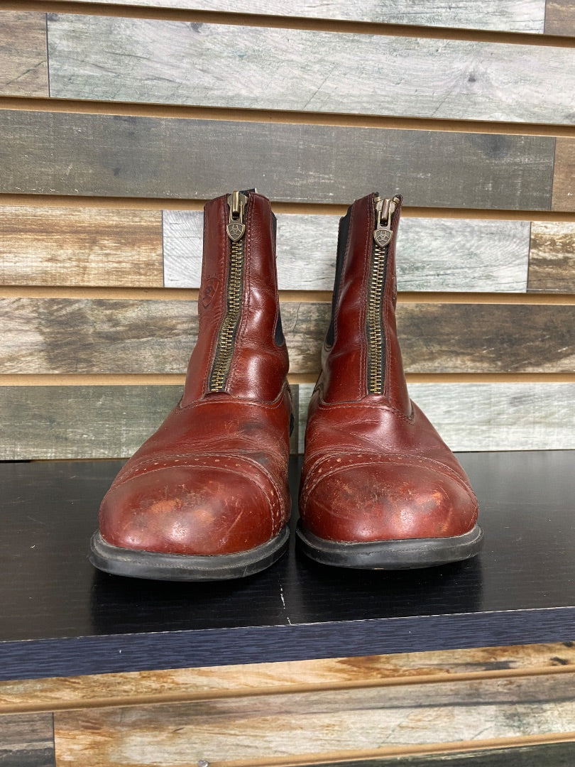 USED ARIAT Paddock Boots 8.5 Burgundy