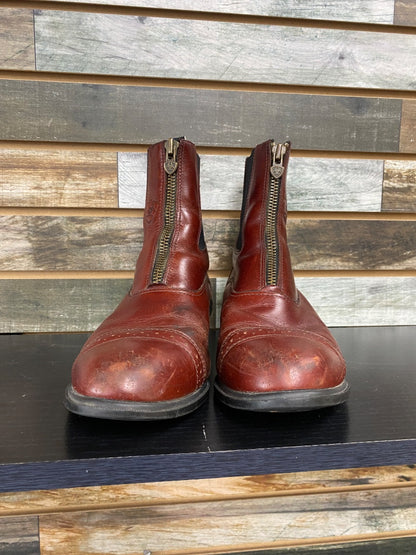 USED ARIAT Paddock Boots 8.5 Burgundy