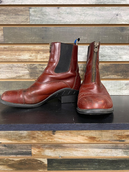 USED ARIAT Paddock Boots 8.5 Burgundy