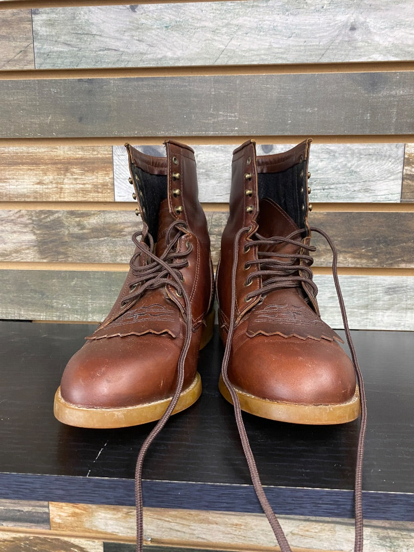 USED ARIAT Roper Laced Boots 8 Brown