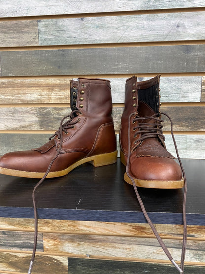 USED ARIAT Roper Laced Boots 8 Brown
