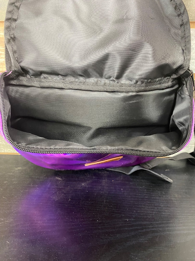 USED Saddle Sack Horn Bag Holographic Purple