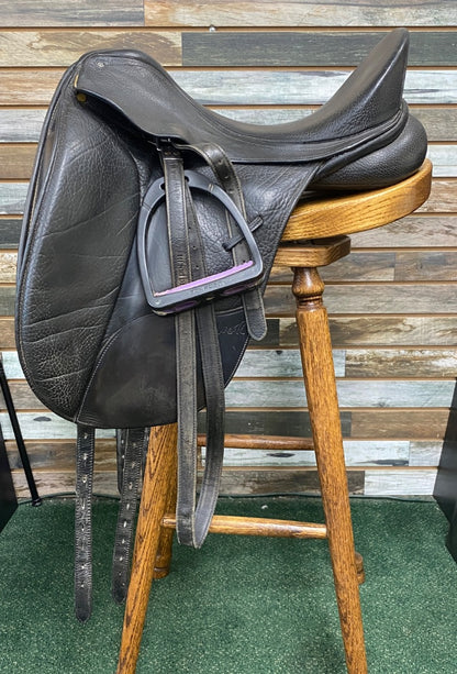USED Bates Black Dressage English Saddle