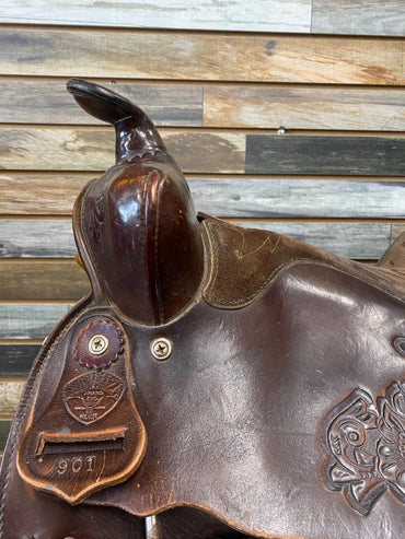 USED Big Horn Bananza Trail Saddle  Dark Oil