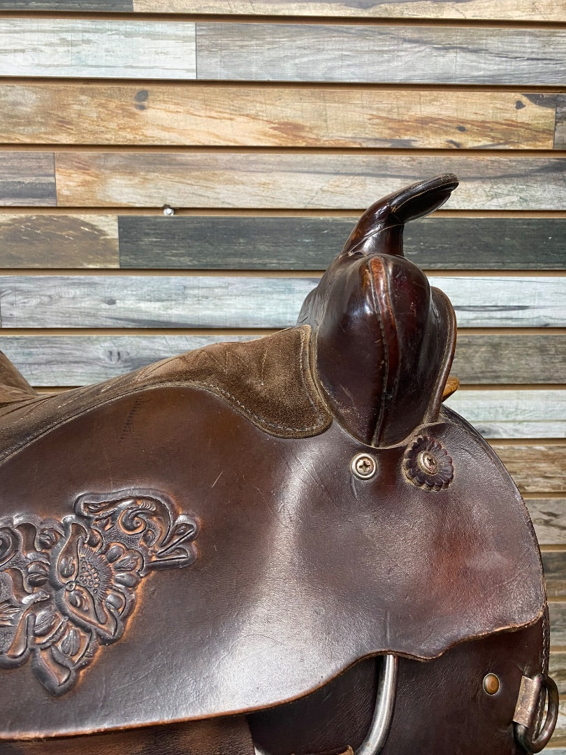 USED Big Horn Bananza Trail Saddle  Dark Oil