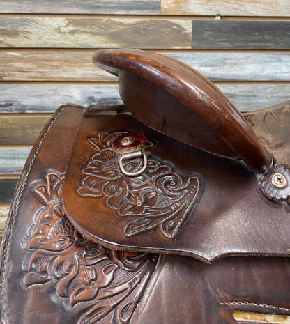 USED Big Horn Bananza Trail Saddle  Dark Oil
