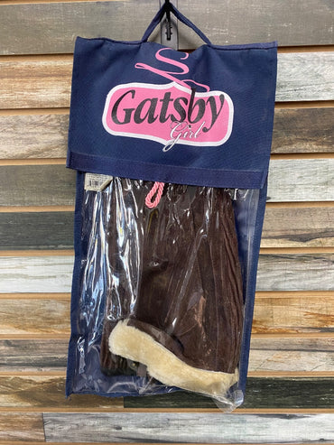 USED Gatsby Girl Suede Half Chaps w/ Sheepskin Medium