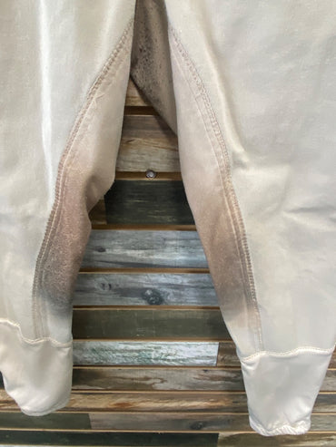 USED Ovation Full Seat Breeches 36R Beige
