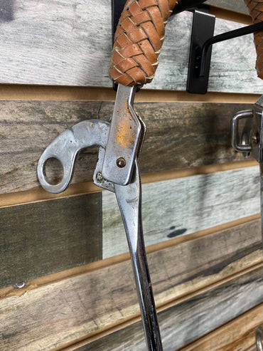 USED  Machanical Hackamore w/ Leather Braided Noseband