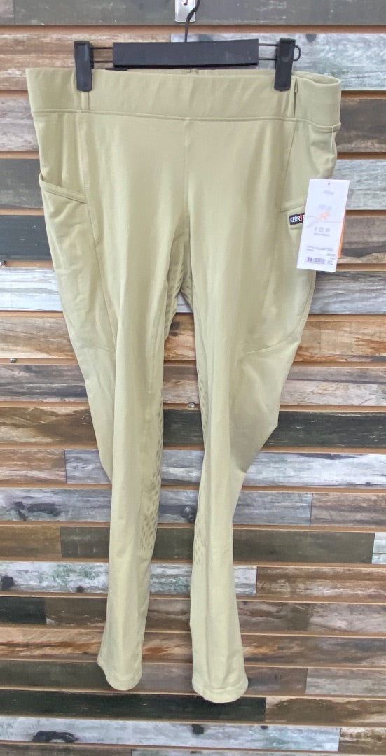 USED Kerrits Full Seat Breeches XL Tan