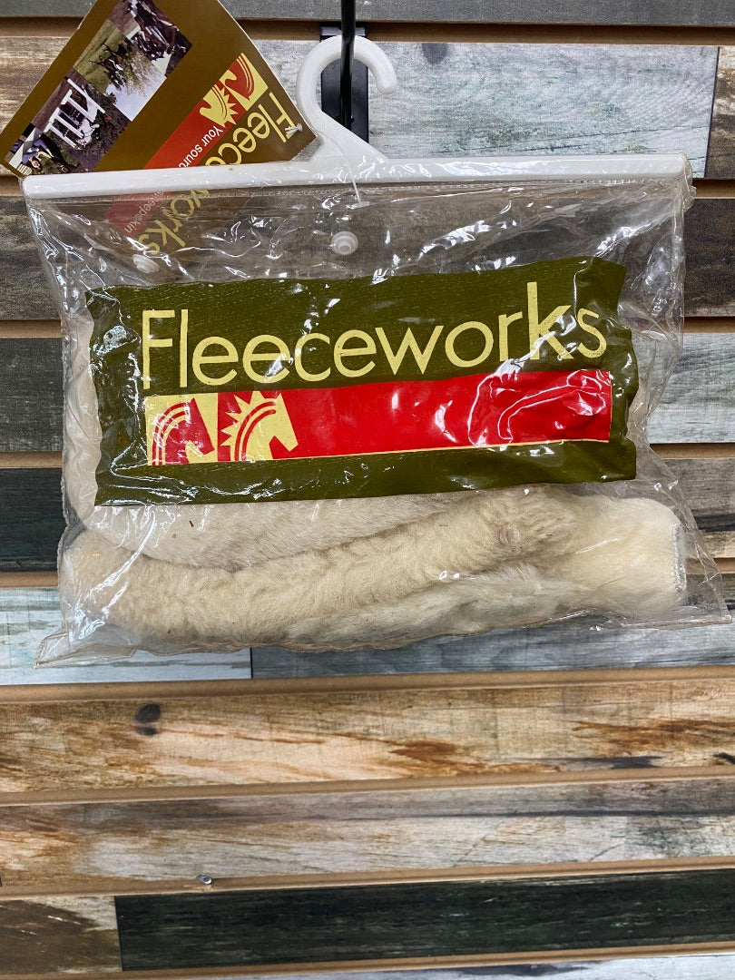 USED Fleeceworks Fleece Halter Tubing Average White