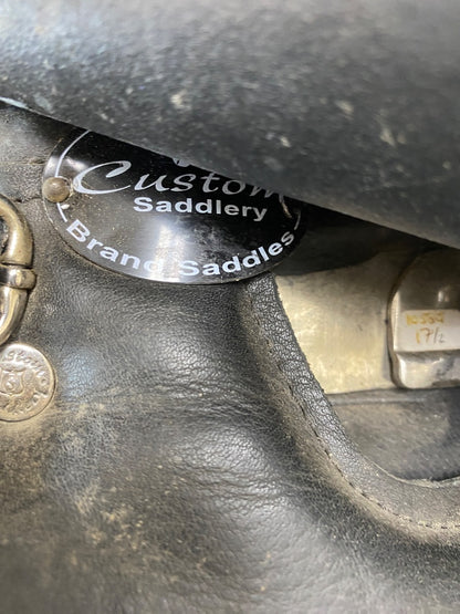 USED Custom Saddlery Dressage Saddle 17.5" Black
