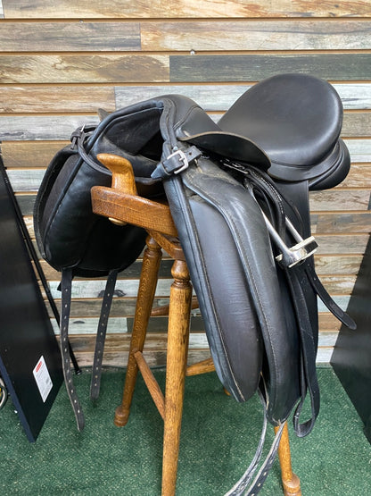 USED Custom Saddlery Dressage Saddle 17.5" Black