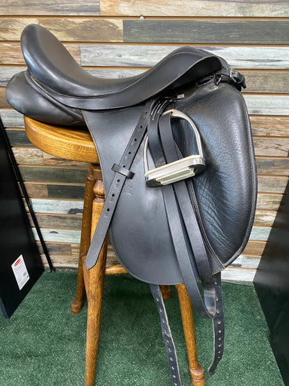 USED Custom Saddlery Dressage Saddle 17.5" Black