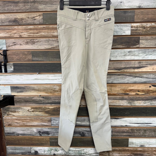 USED Kerrits Knee Patch Breeches XL Tan