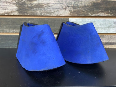 USED Horze Noeprene Bell Boots XL Blue