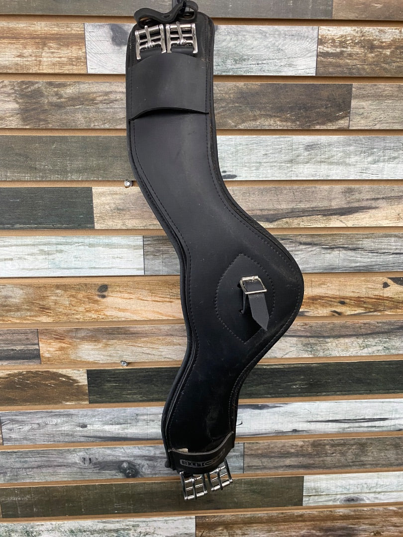 USED Fairfax Prolite Dressage Shoulder Relief Girth 28" Black