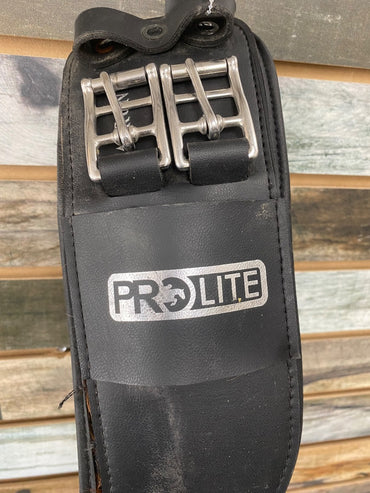USED Fairfax Prolite Dressage Shoulder Relief Girth 28" Black