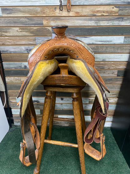 USED Circle Y Equitation Saddle 16" Light Oil