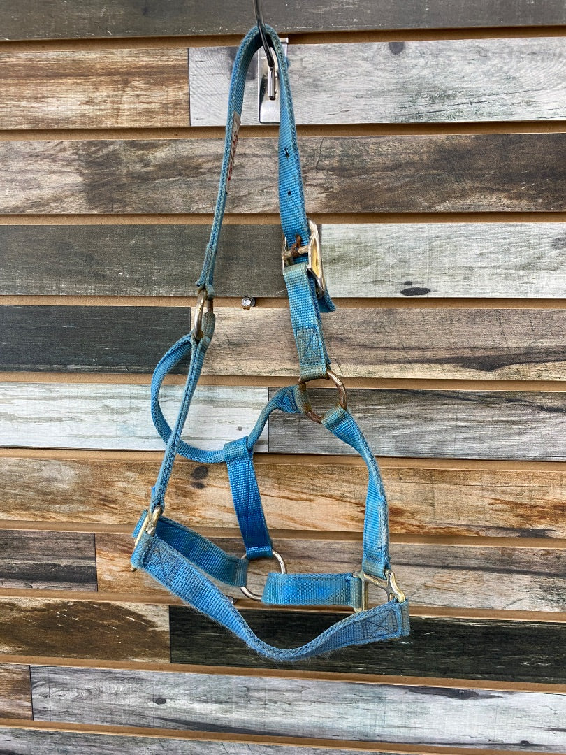 USED Hamilton Nylon Halter Small Light Blue