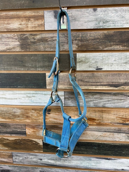 USED Hamilton Nylon Halter Small Light Blue