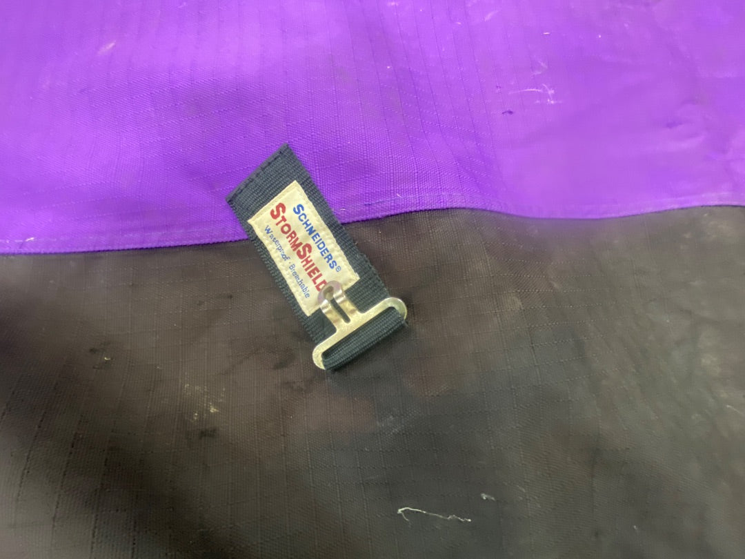 USED Schneiders Medium Weight Turnout Blanket 81" Purple