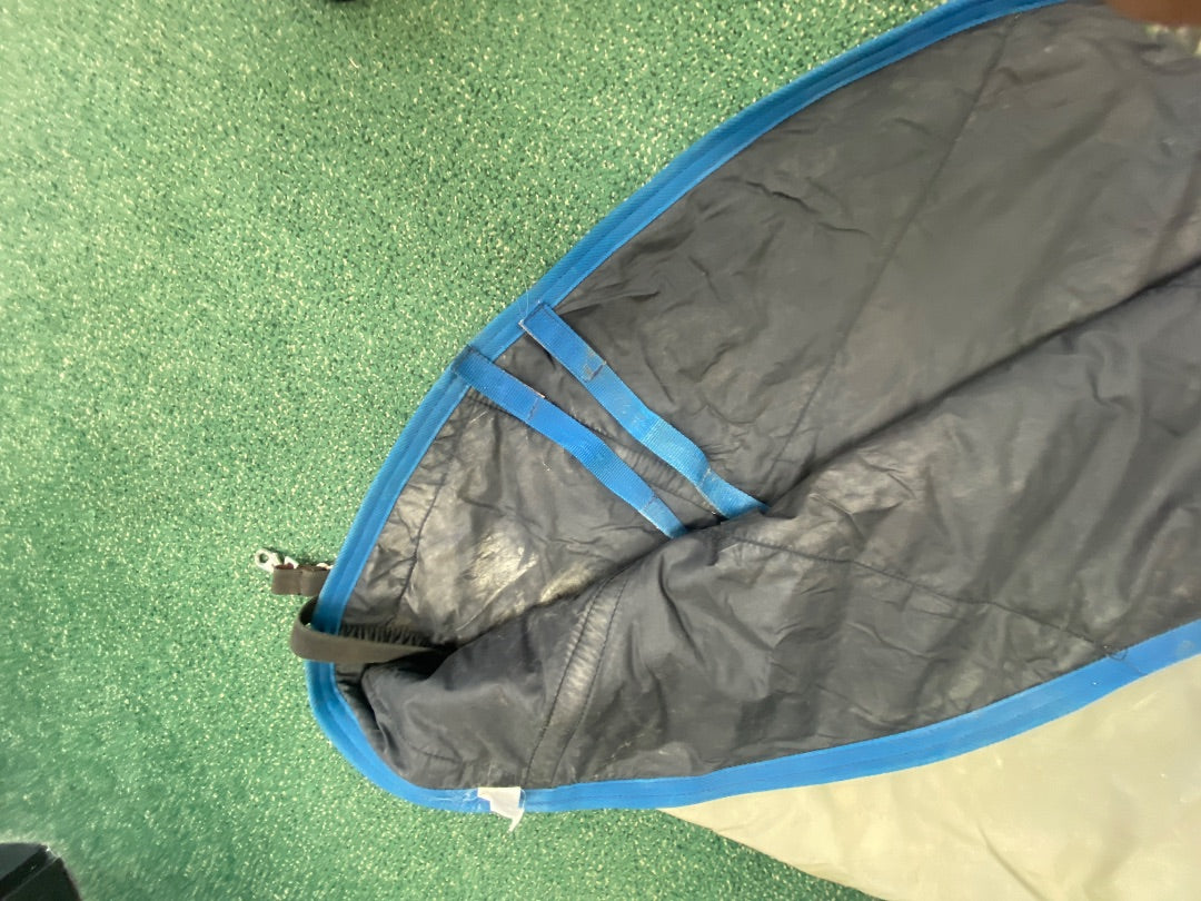 USED Dover Saddlery Medium Weight Neck Cover Large Tan/Blue