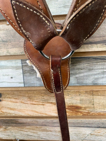 USED  Leather Breast Collar Horse Light/Dark Oil