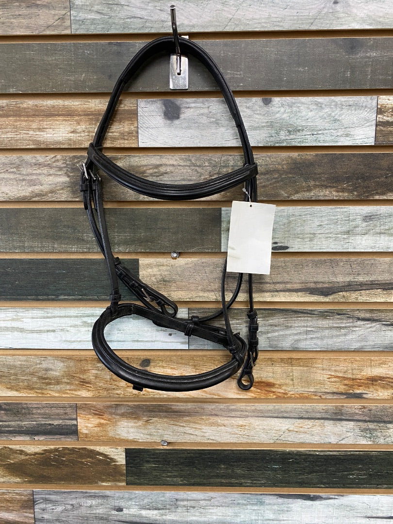 USED Ovation NWT English Dressage Bridle cob black