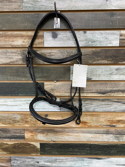 USED Ovation NWT English Dressage Bridle cob black