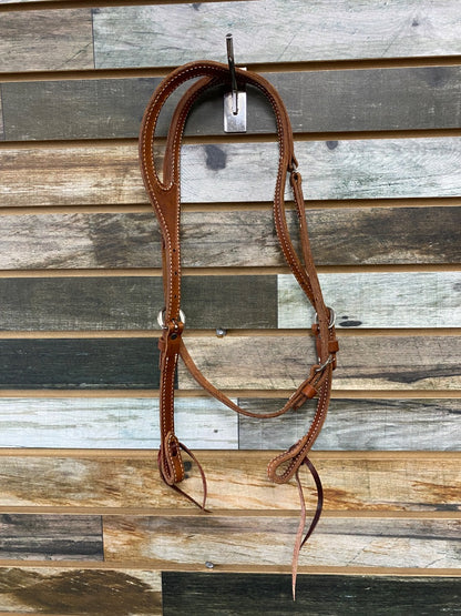 USED  One Ear Western Headstall Horse Medium Oil