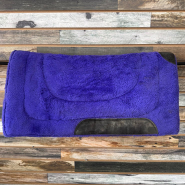 USED  Western Saddle Pad Fleece 30” x 30” Purple