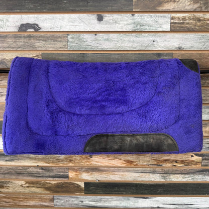 USED  Western Saddle Pad Fleece 30” x 30” Purple