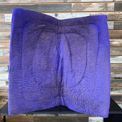 USED  Western Saddle Pad Fleece 30” x 30” Purple