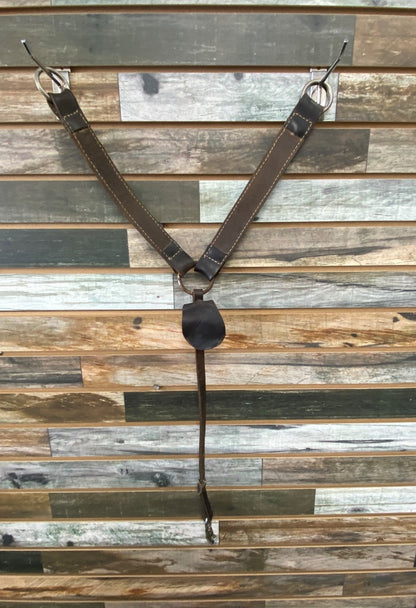 USED  Western Breast Collars/ Leather Pony Pony Dark Oil