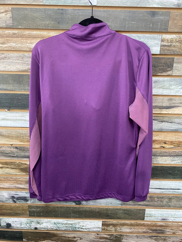USED Ovation Ladies Long Sleeve Riding Top Large Purple