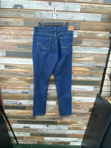 USED Levis Signature Series - Mid Rise Straight Cut 10M Dark Wash