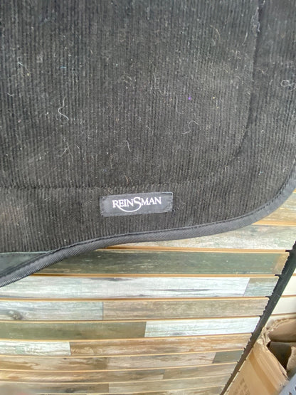 USED Reinsman Contoured Trail Pad 30” x 17” x 12” Black