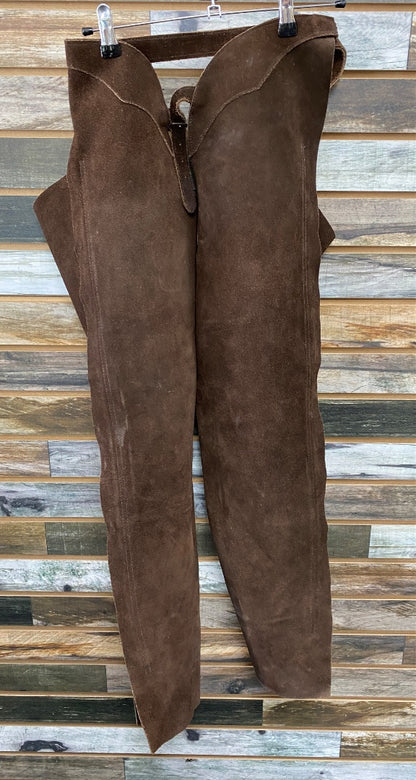 USED Devon-Aire Ladies Western Chaps Medium Brown