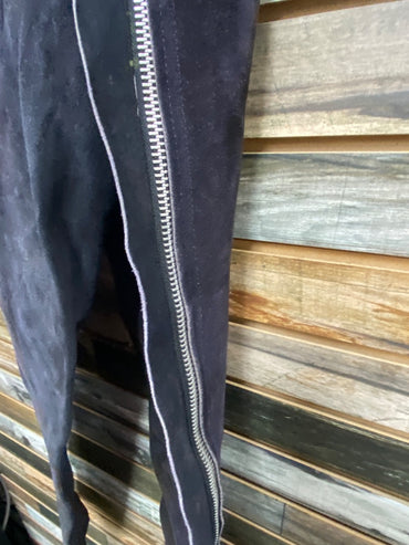 USED No Brand Leather Western Chaps Medium Purple
